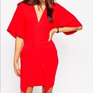 ASOS Red Kimono Dress